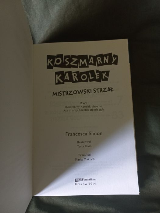 Książka Koszmarny Karolek