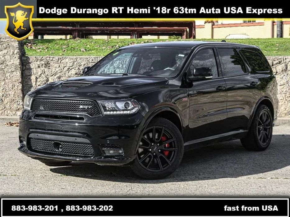 Dodge Durango 5.7 RT HEMI 6 os fotele kapitanskie kamery mały przebieg 63tm w drodze