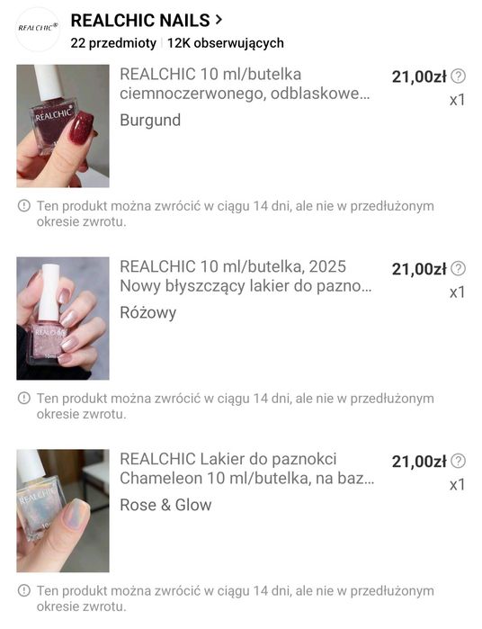 3 lakiery do paznokci