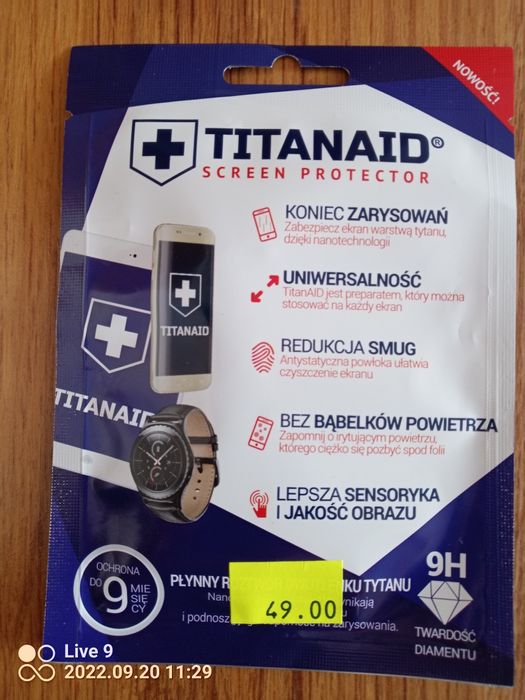 Płynne szkło do smartfonów Tytanaid