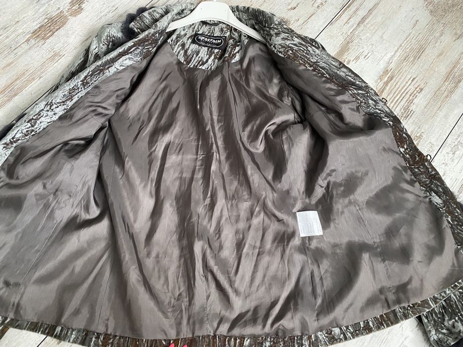 Sportalm marynarka welur futro naruralne futerko  żakiet cekiny 38 M