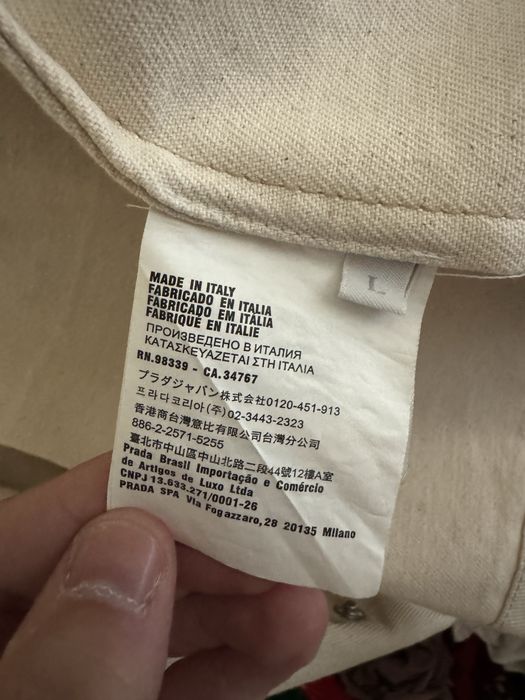 Camisa Prada tipo ganga