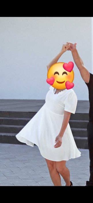 Платье белое, для росписи или фотосессии