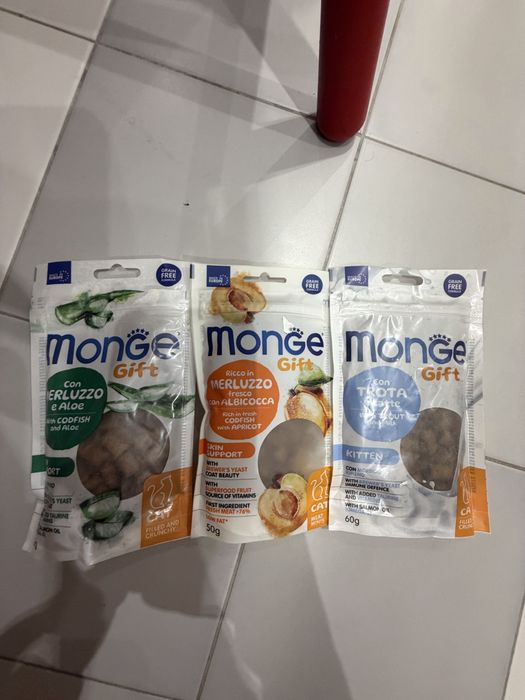 Беззернові ласощі для котів Monge Gift (Італія) — 3 пачки