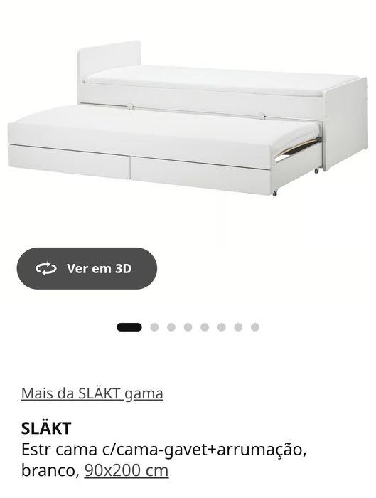 Mobilia Quarto completo solteiro Branco