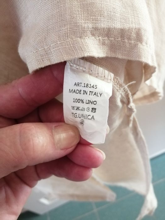 Sukienka 100%len beżowa długa