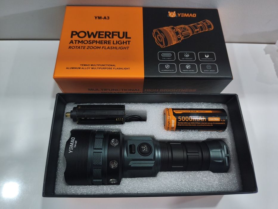 Lanterna de Mão Led XTE 30w 6000lm