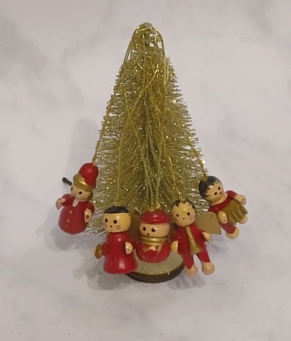 Мініатюрні іграшки різдвяні дерев'яні вінтажні  Німеччина