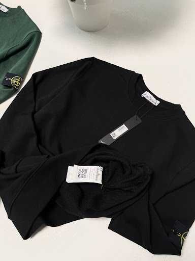 Світшот Чорний Stone Island - Толстовка Черная Стон Айленд