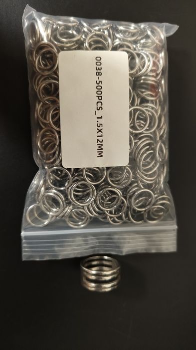 Anilhas aço inoxidável 1,5x12mm