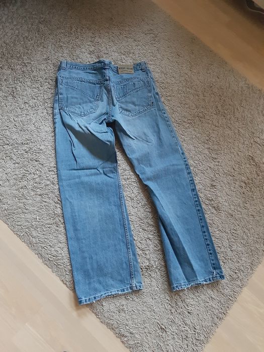 Spodnie West star vintage jeans denim klasyczne przetarcia niebieskie