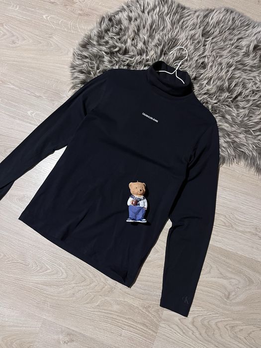 Оригінальний гольф Calvin Klein Jeans чорний / Чоловіча водолазка CK