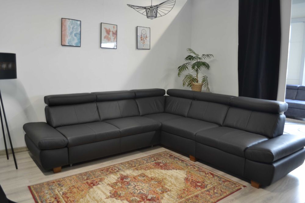 Narożnik Arturro ze skóry naturalnej