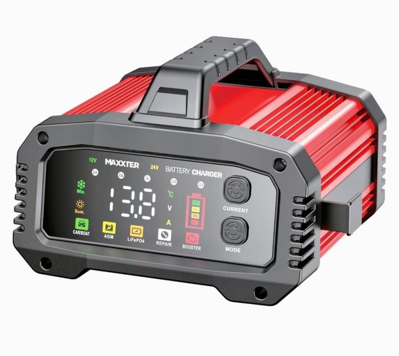 Швидкий зарядний пристрій Maxxter / Foxsur 25A-12V / 15A-24V