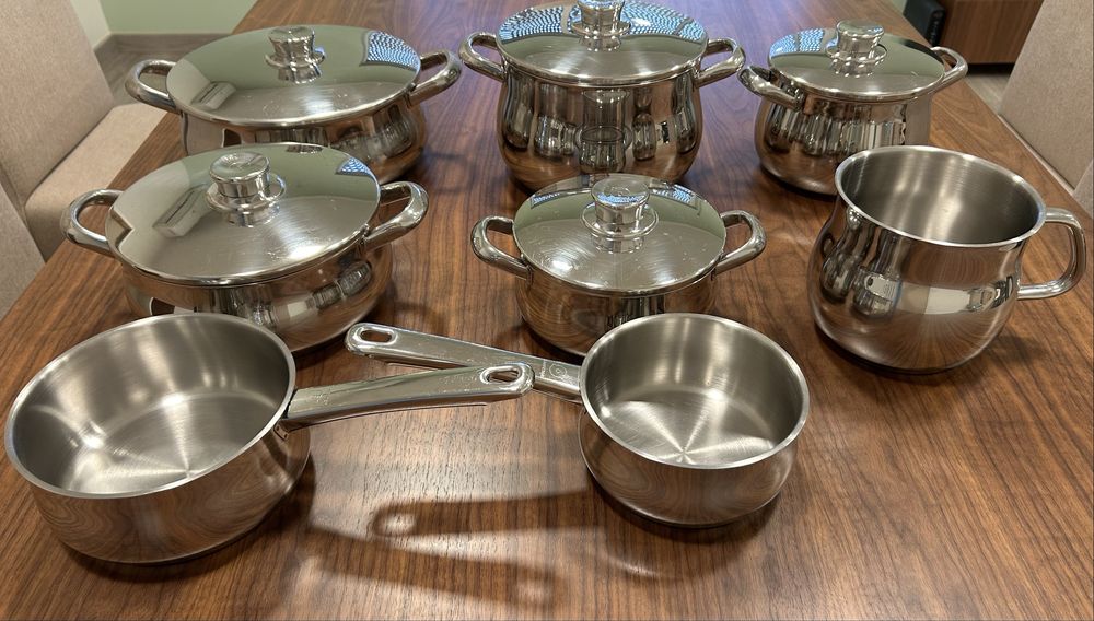 Conjunto de 8 Tachos de Cozinha