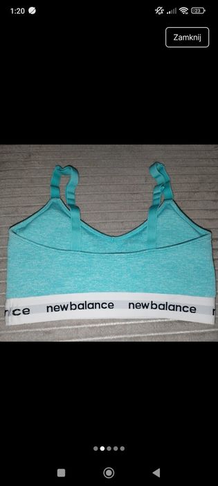 Krop top biustonosz sportowy damski 36 new balance
