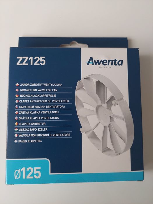 Zawór zwrotny wentylatora ZZ125 Awenta