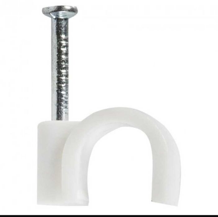 Кліпса 5мм Скоба 5 мм з цьв'яшком (уп. 100/200 шт.) 100 шт