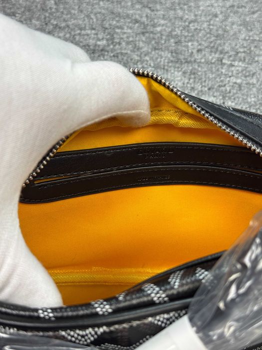 Сумка‑месенджер Goyard Monogram чорна сіра зелена синя біла червона коричнева Гоярд крос‑боді унісекс преміум люкс