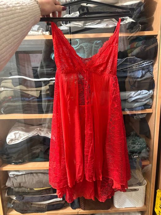 Пенюар червоний м