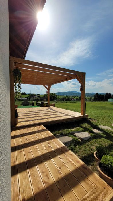 Konstrukcje drewniane, Stylowe pergole, Wiaty,