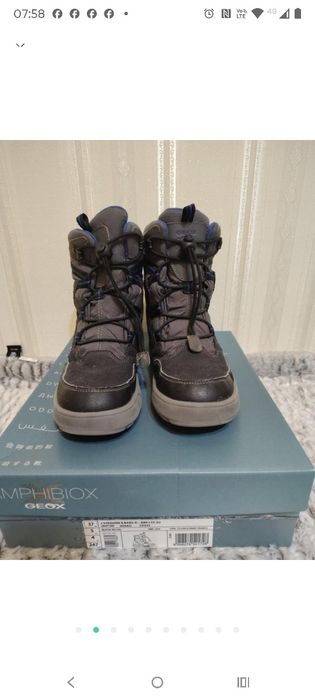 Черевики чоботи Geox, 37р.