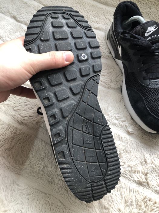 NIKE AIR MAX SYSTM (44.5) 28.5см мужские кроссовки оригинал черные