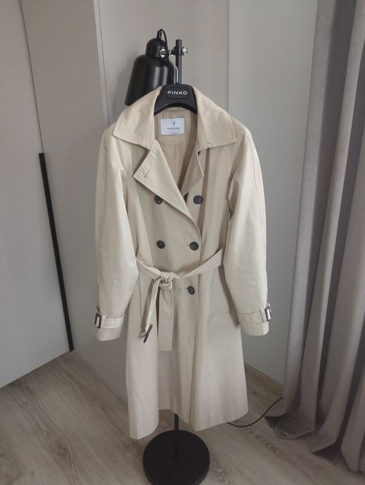 Płaszcz,trencz Stradivarius XS jak nowy, prochowiec