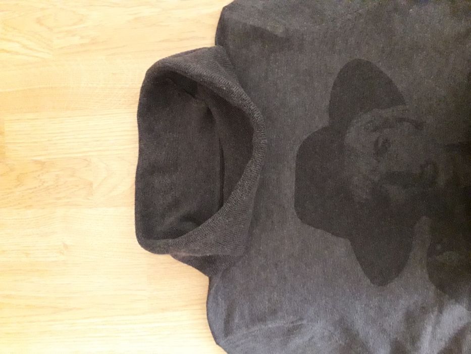 Tunika grafitowa obszerny golf M, dł. 76 cm do leginsów, jazdy konno