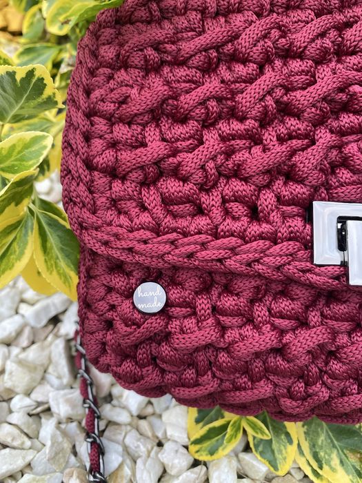 Piekna szydelkowa torebka