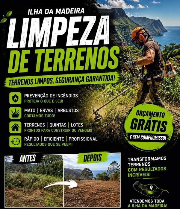 Título: Limpeza de terrenos e mato – Madeira