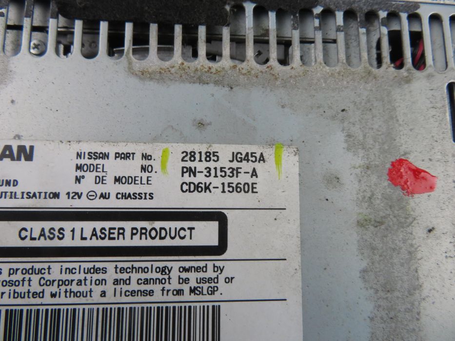 Radio Nissan Qashqai I 28185jg45a