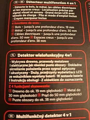 Wykrywacz 4 w 1 - Nowy