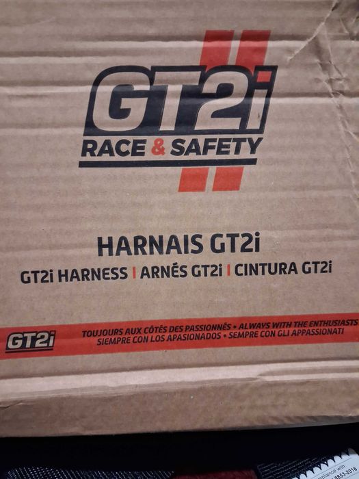 Cinto/Arnês 6 pontos GT2i Race (homologação FIA até 2027) NOVO