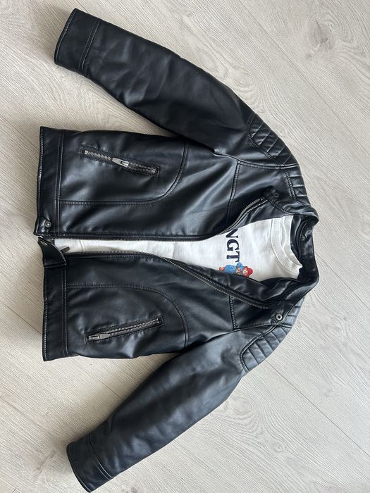Косуха куртка zara шкіра 9 10