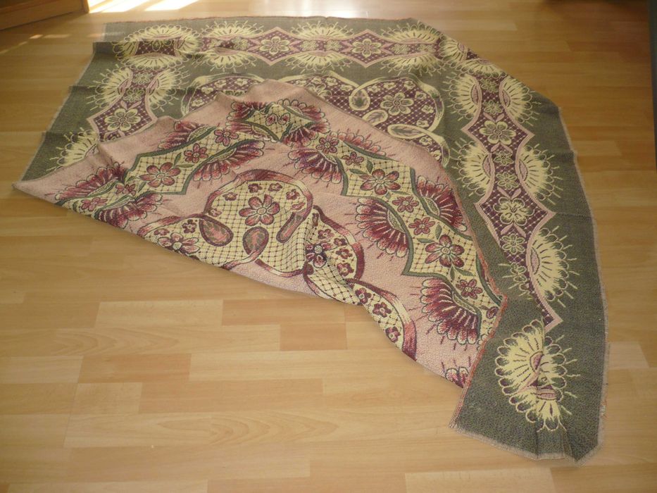 Pamiątki PRL-u kapa, narzuta dwustronna 180 cm x 140 cm