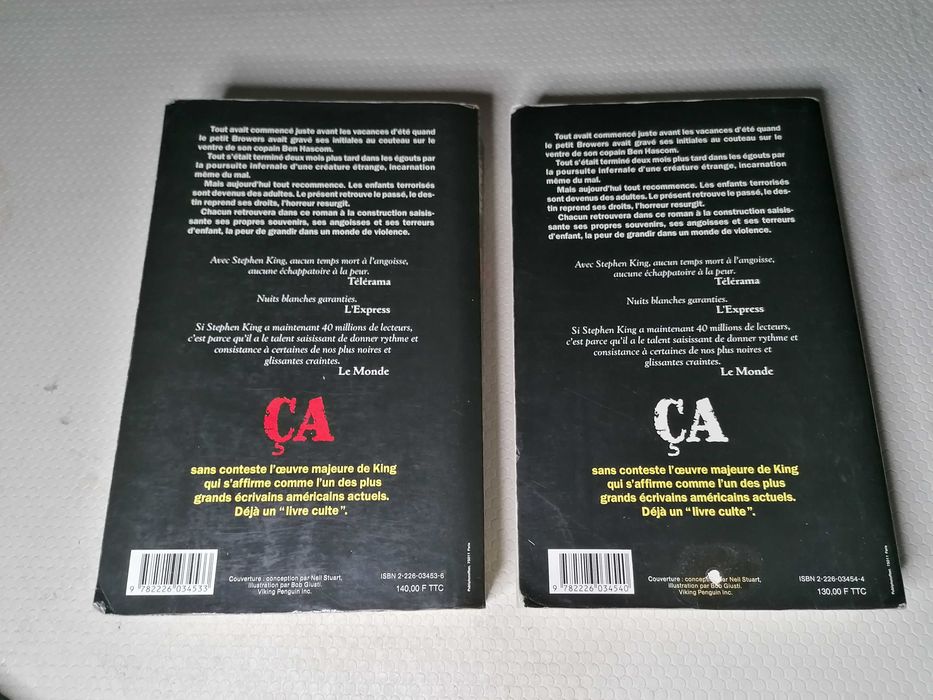 Ça (Edição Francesa de 1988) - Stephen King - 2 Vols.