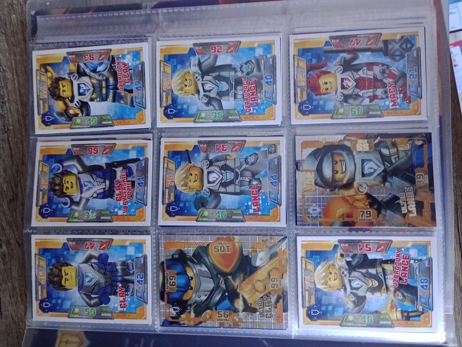 Nexo knights. Album z kartami. 104 karty, TCG seria 1