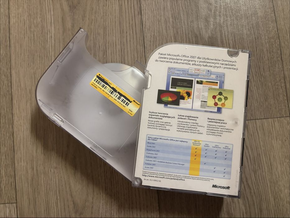 Oryginalny Microsoft Office 2007 dla Użytkowników Domowych – Jubileuszowa Edycja Specjalna „15 lat Microsoft w Polsce”