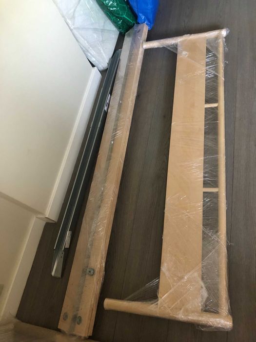 Cama IKEA BJÖRKSNÄS 160x200 cm + Estrado LÖNSET | Excelente Estado