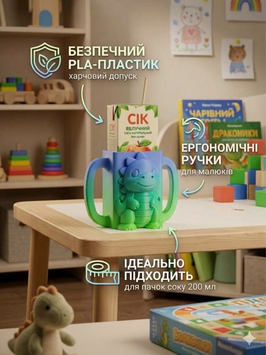 Дитячій тримач для соку