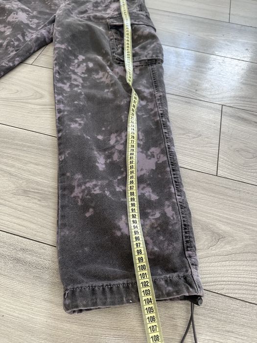 Zara spodnie cargo jeans S unisex filetowe bojowki