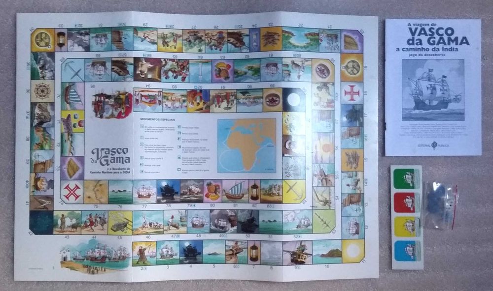 Raro Jogo de tabuleiro - A viagem de Vasco Da Gama- completo