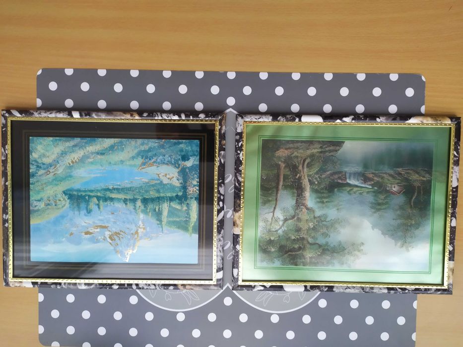 Dwa obrazki z widokiem