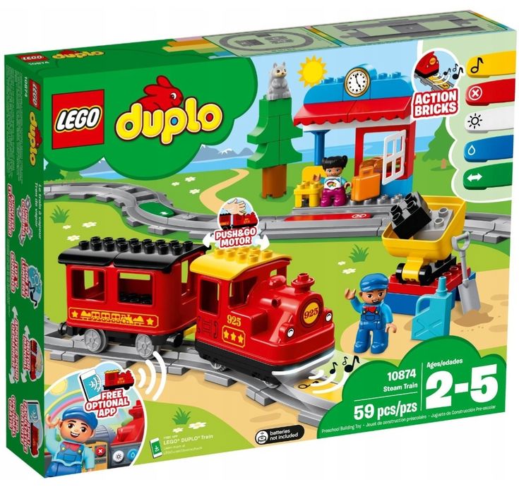 Lego Duplo 10874  pociąg ciuchcia kolejka