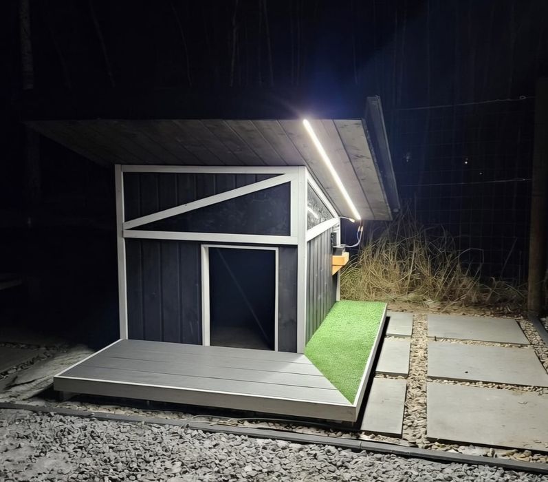Ocieplona buda dla psa z ogrzewaniem led