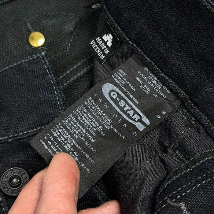 G Star Raw Blades Slim джинси штаны джинсы штани брюки слим фит деним одяг одежда классические прямые зауженые ж стар рав плотные синие скинни