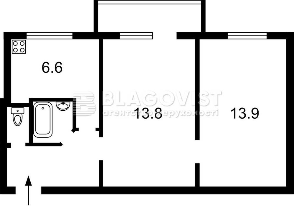 Продаж 2х кімн кв-ри 45.5м2 Кловський узвіз 24 Печерськ Панаса Мирного