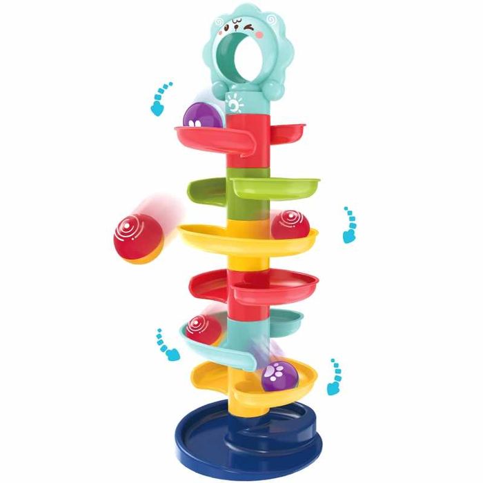 WOOPIE Kulodrom Tor Kulkowy Zestaw Spirala + 2 Kulki