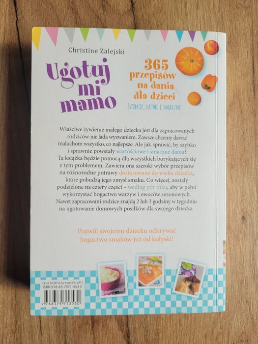 Ugotuj mi mamo Zalejski książka z przepisami dla niemowląt